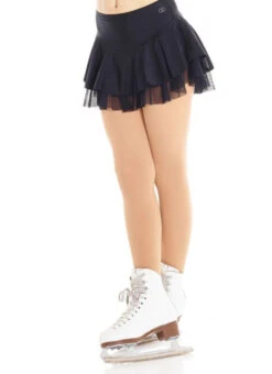 Mondor Shiny Nylon And Mesh Skirt- Style 622