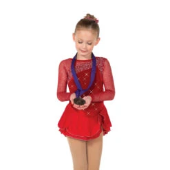 Jerrys 145 Crimsonstone Dress -STER Dance Shop 145FrontMedalBLING 62580.1679343714