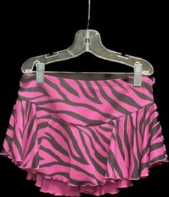 Chloe Noel K02 York Flare Skate Skirt PINK ZEBRA