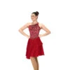 577 Jerrys Red Rhumba Dance Dress 1 577 Jerrys Red Rhumba Dance Dress -STER Dance Shop 577 Front 13991.1651527758
